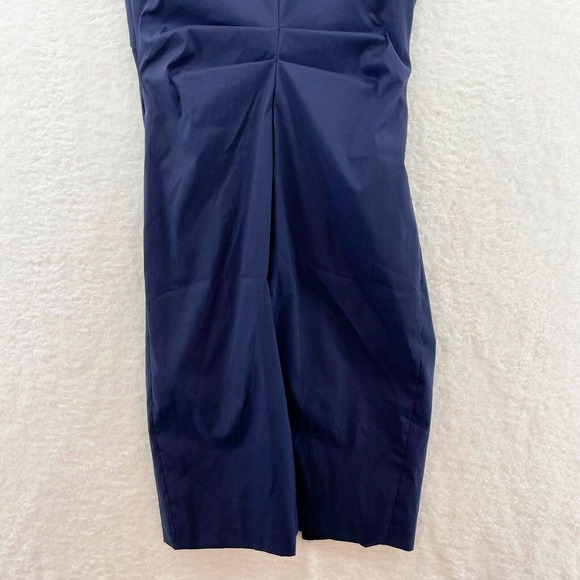Joseph Ribkaff Womens Size 2 Zippered Front Ruched Dress city career club Blue - Picture 4 of 8